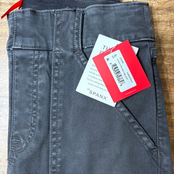 Spanx Gray Stretch Twill Ankle Cargo Pants Womens Small - Picture 6 of 8